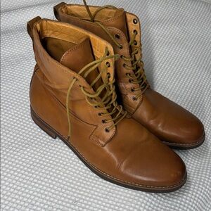 Men's Brown JacK Threads Leather Boots - Size 12